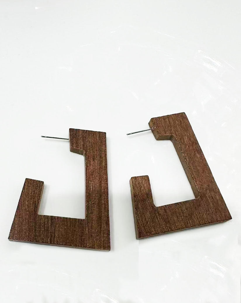 Wella Earring - Dark Timber