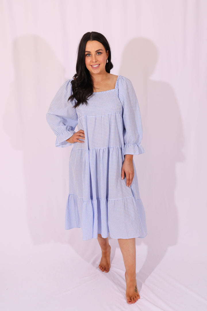 Goldie Dress Ocean Blue