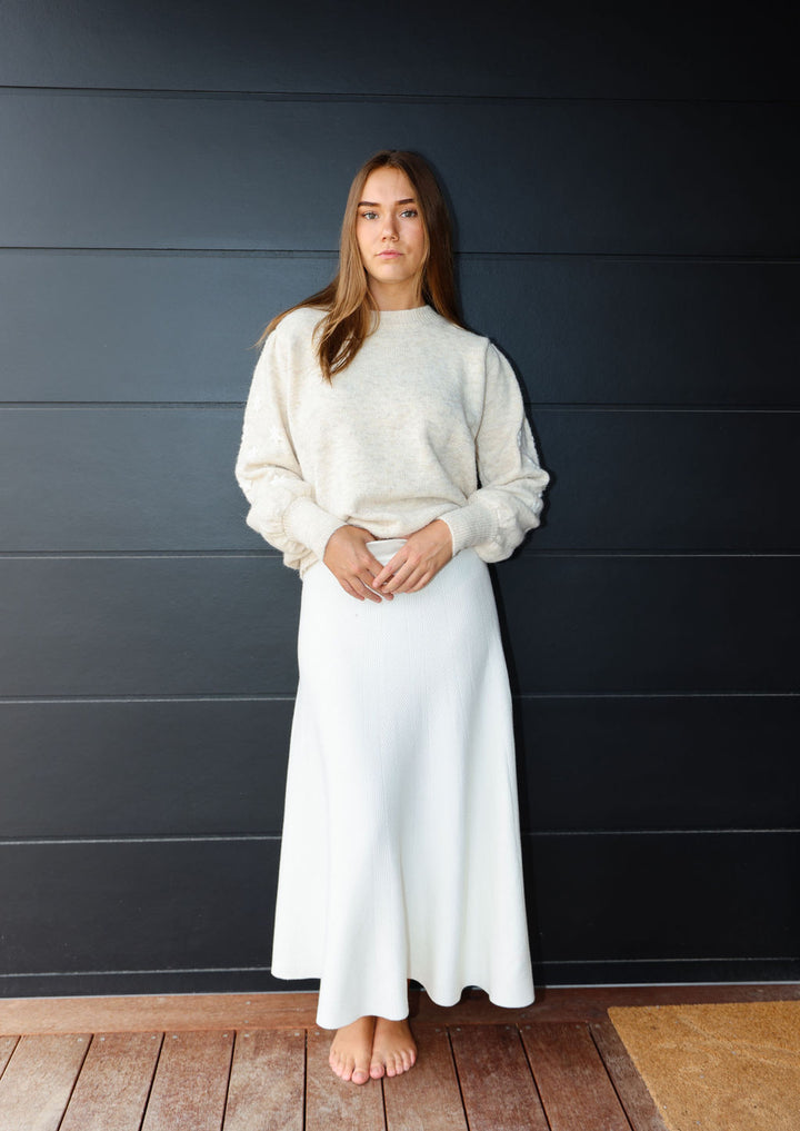 Blanca Jumper - Cream & White
