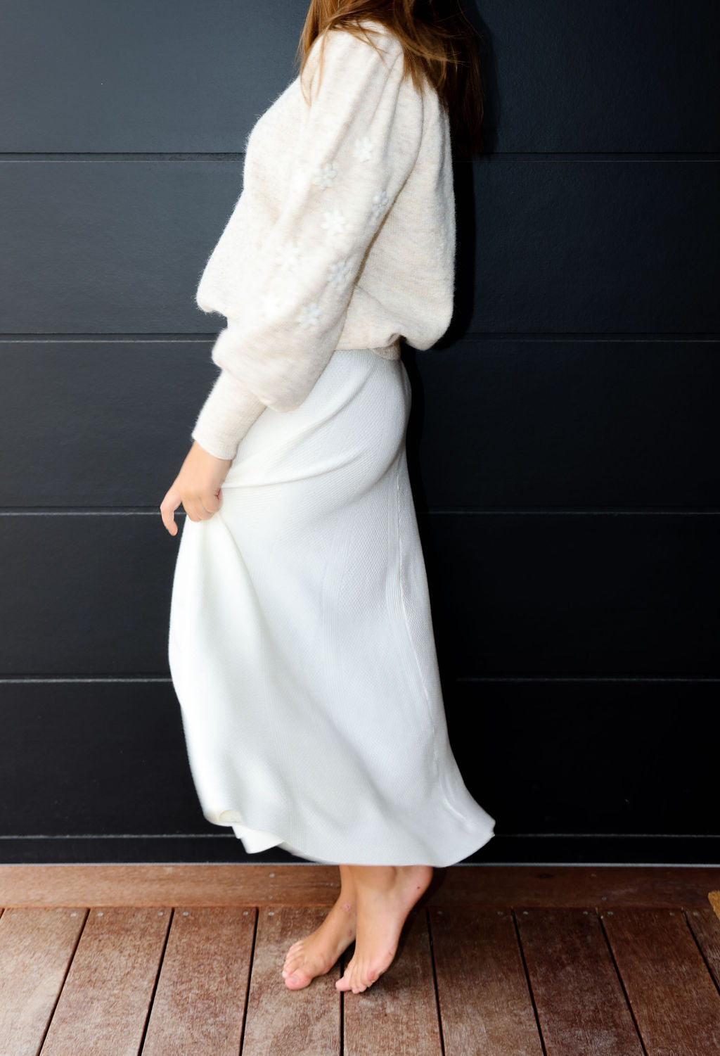 Blanca Jumper - Cream & White
