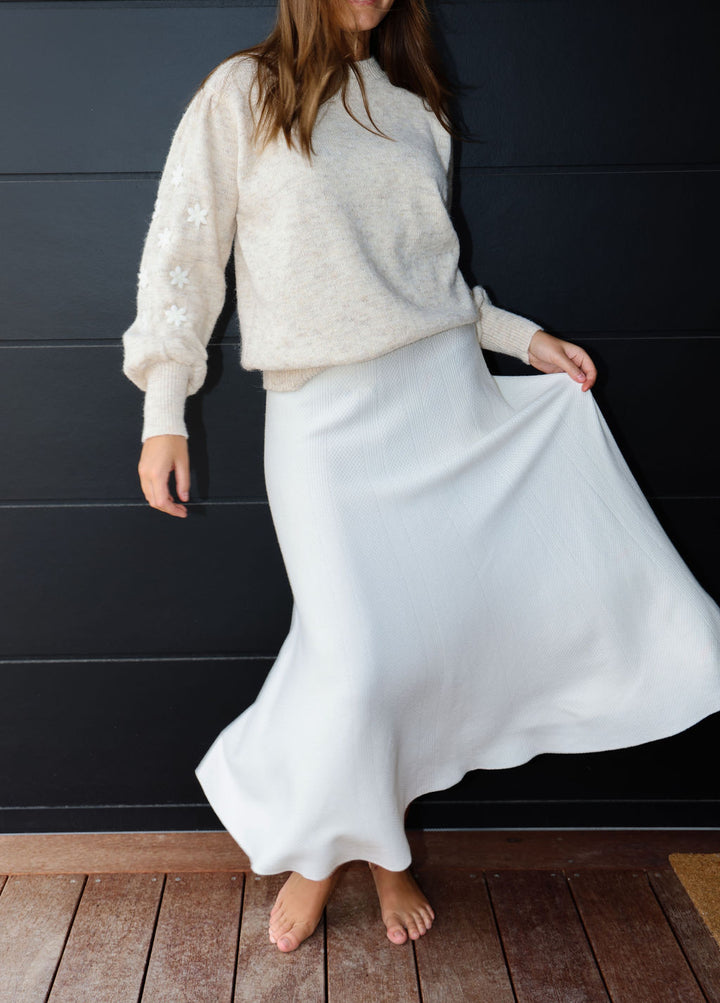 Blanca Jumper - Cream & White