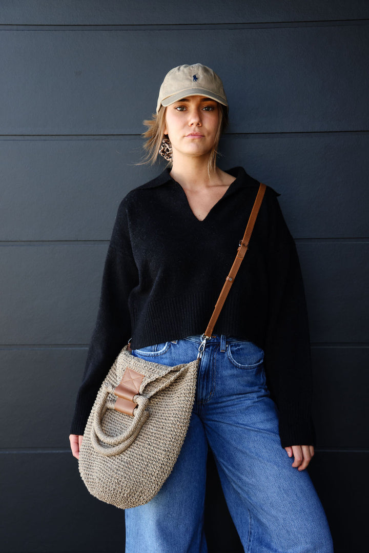 Cove Bag - Jute & Leather