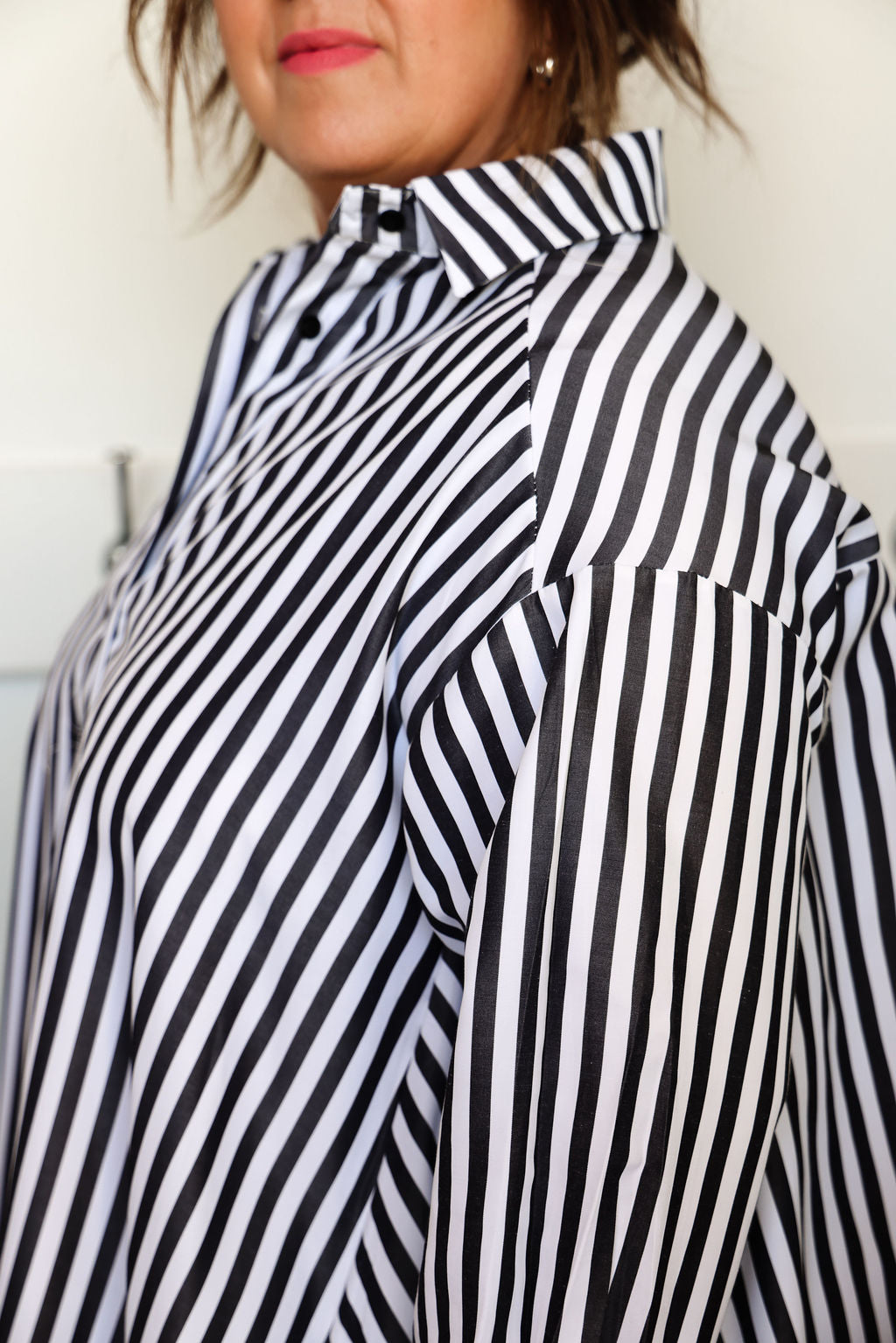 Margot Dress - Black Stripe