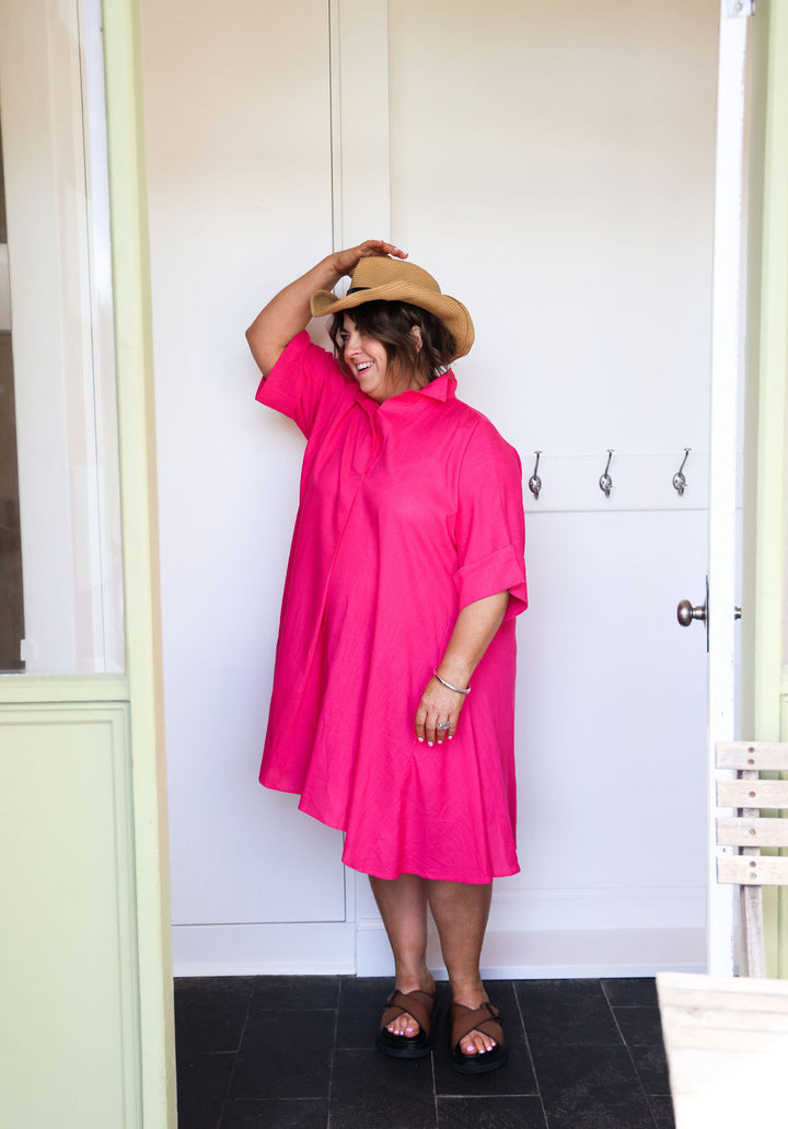 Varley Dress - Raspberry
