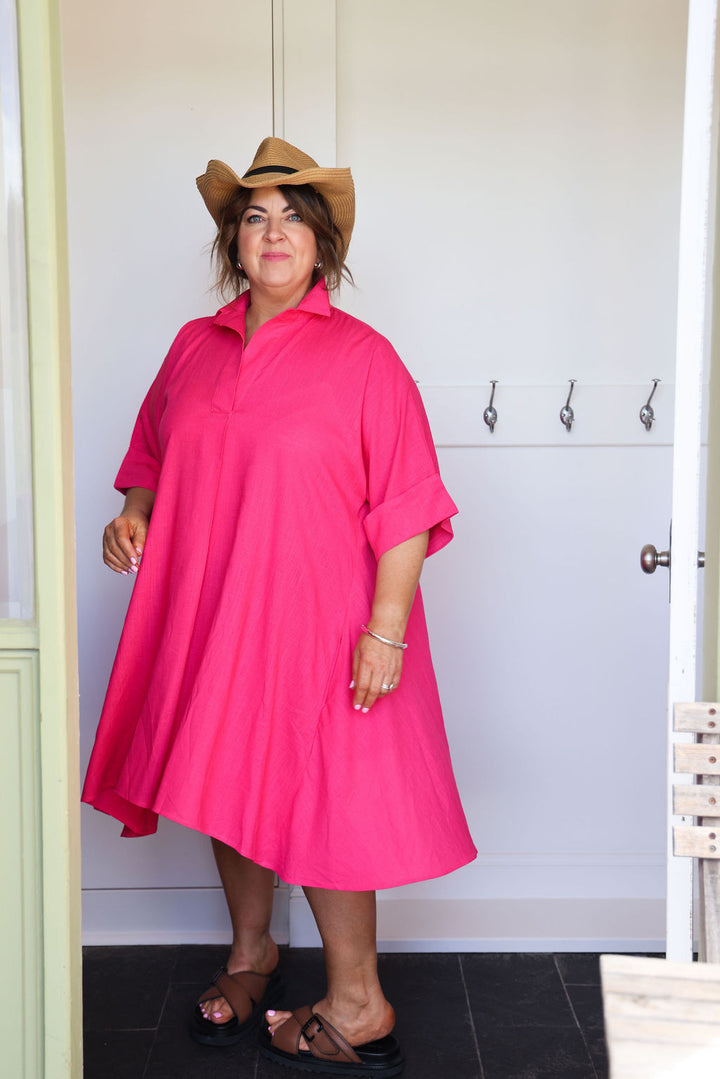 Varley Dress - Raspberry