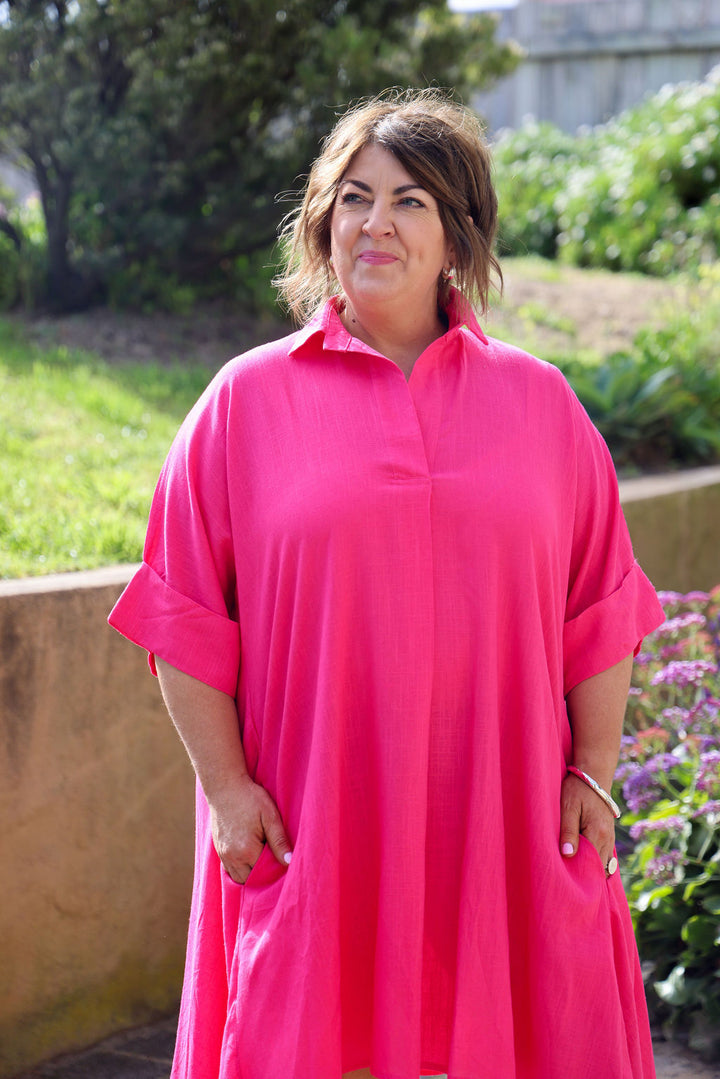 Varley Dress - Raspberry