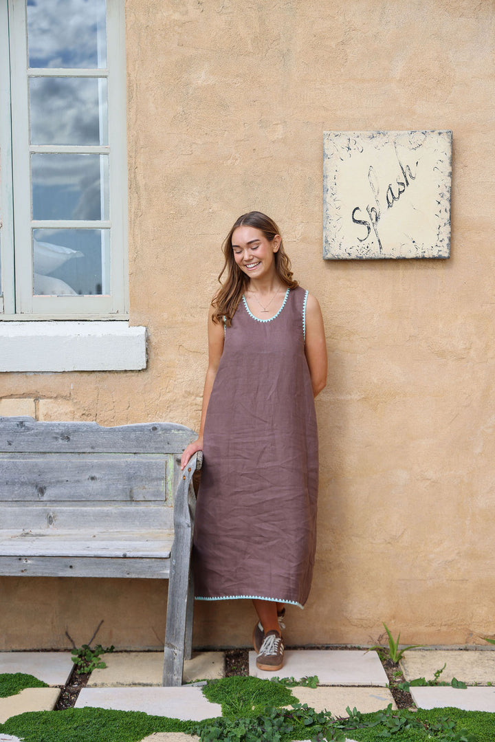 Tulli Dress - Choc & Mint