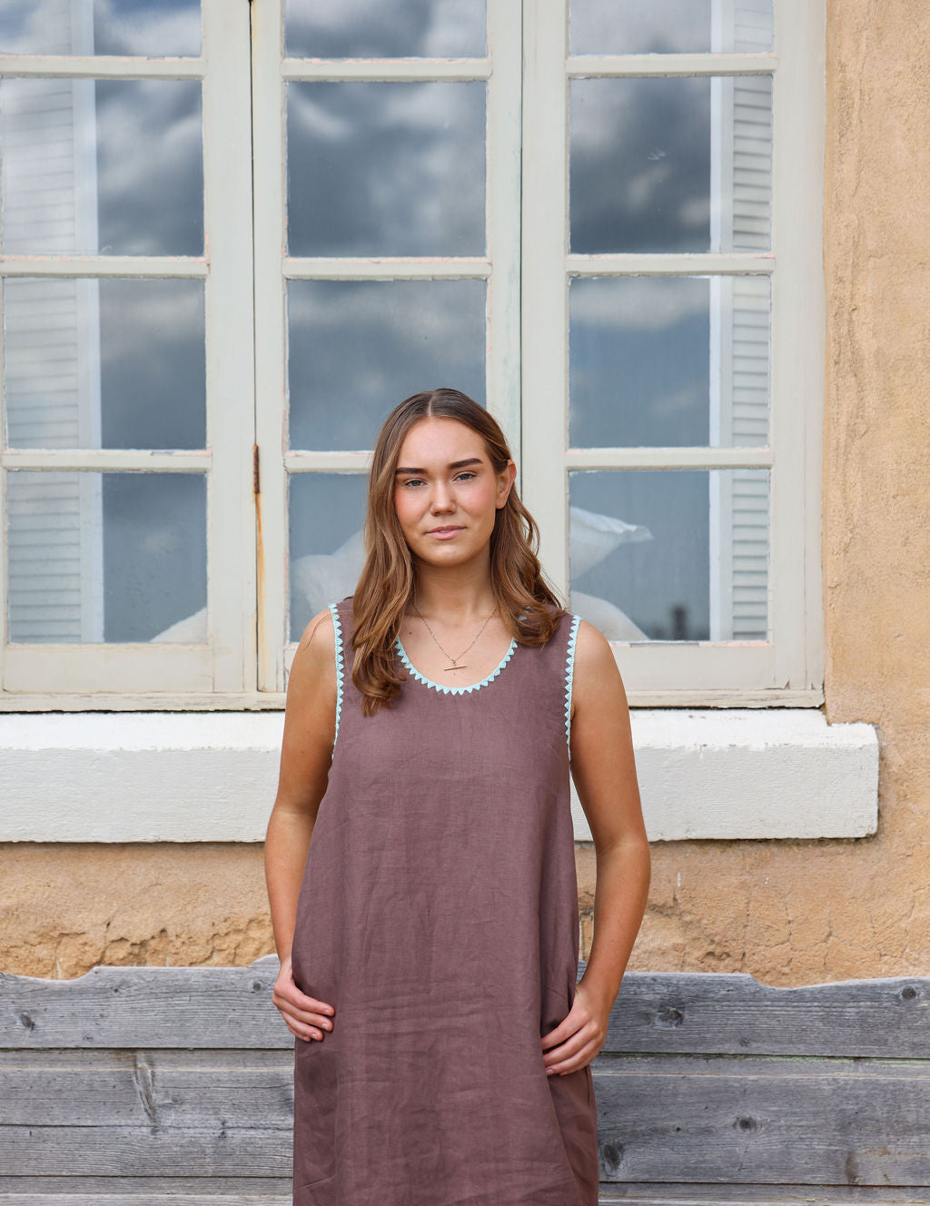 Tulli Dress - Choc & Mint