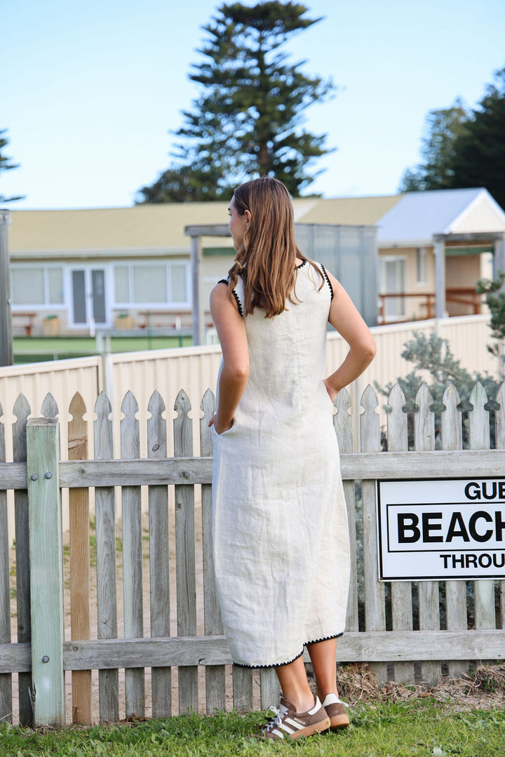 Tulli Dress - Natural & Black