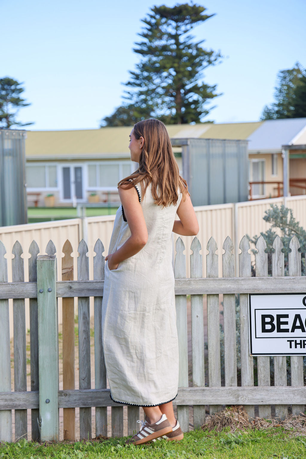 Tulli Dress - Natural & Black