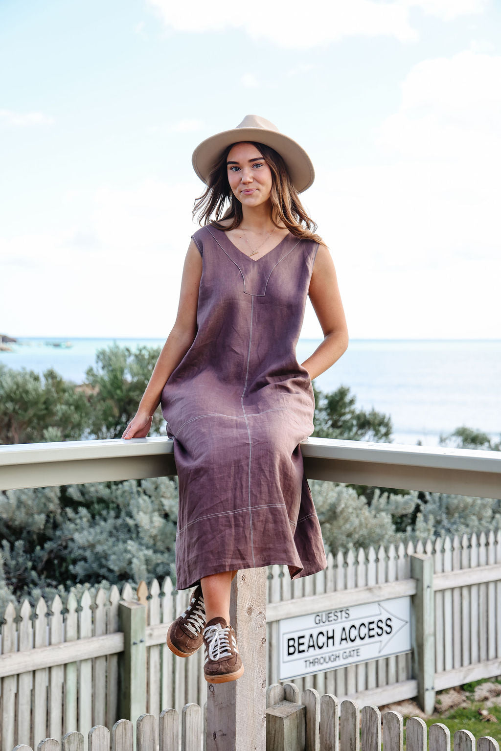 Willow Dress - Chocolate & Mint