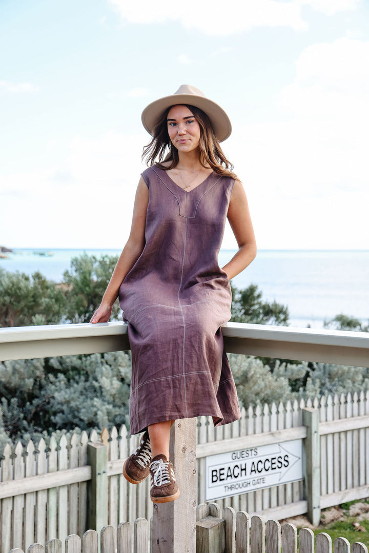 Willow Dress - Chocolate & Mint