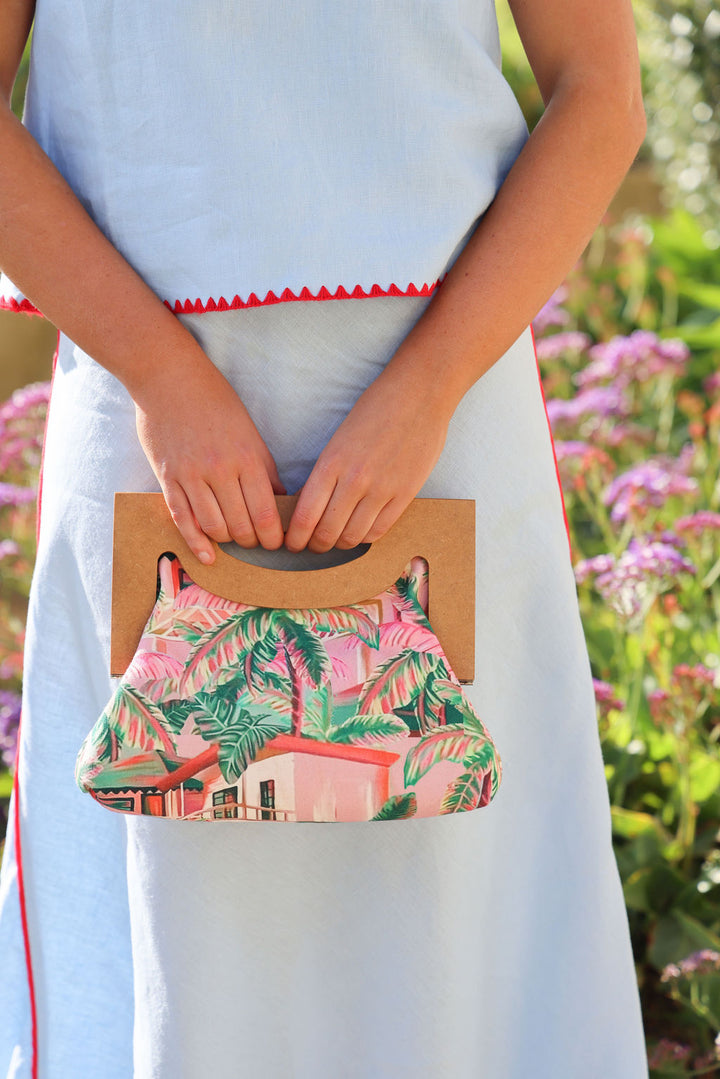 Remy Skirt - Blue & Chilli