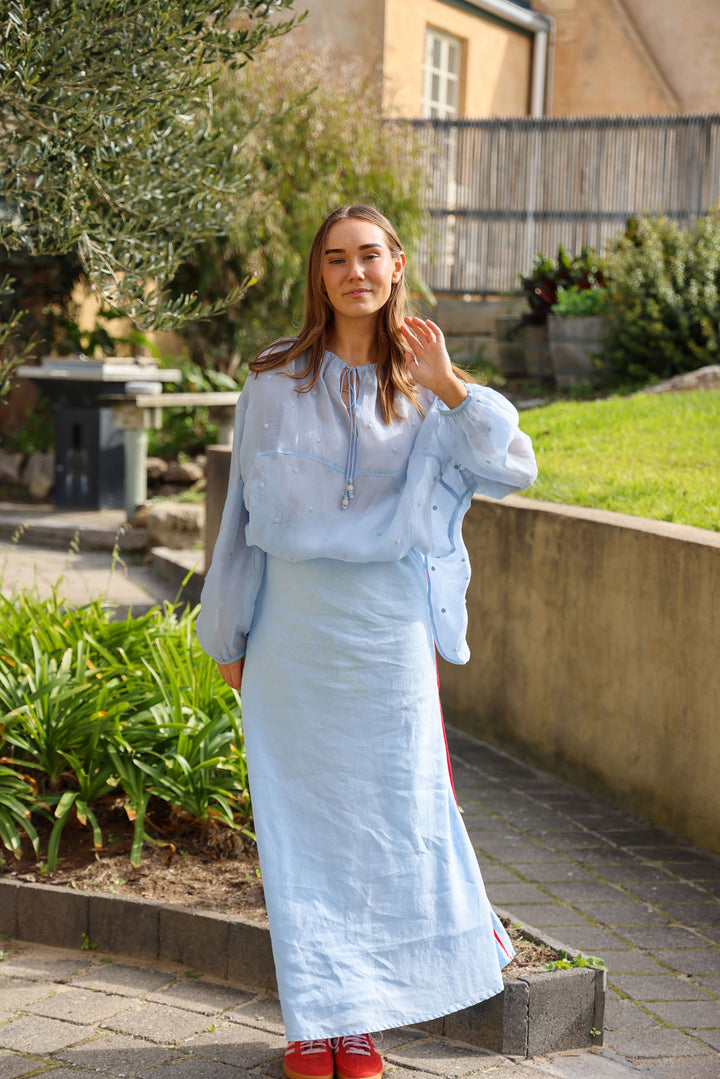 Clover Top - Blue Spot (reversible)