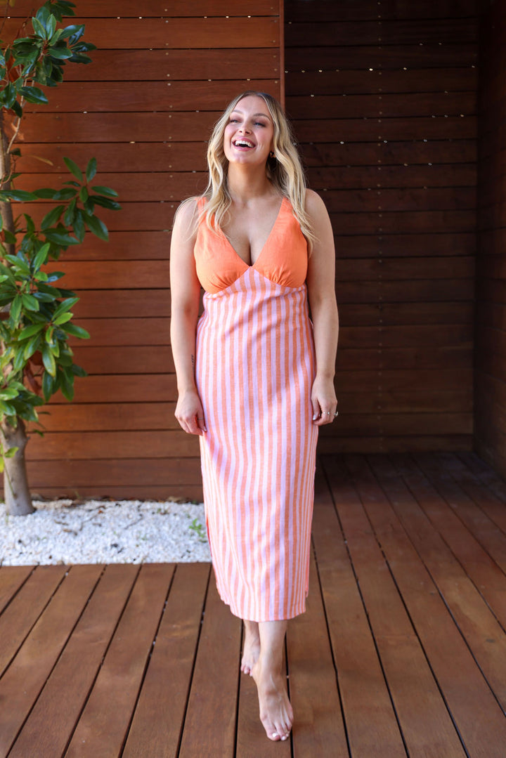 Posey Dress - Sunrise Stripe