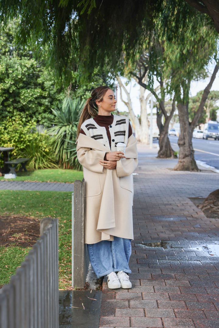Olson Vest - Natural & Chocolate