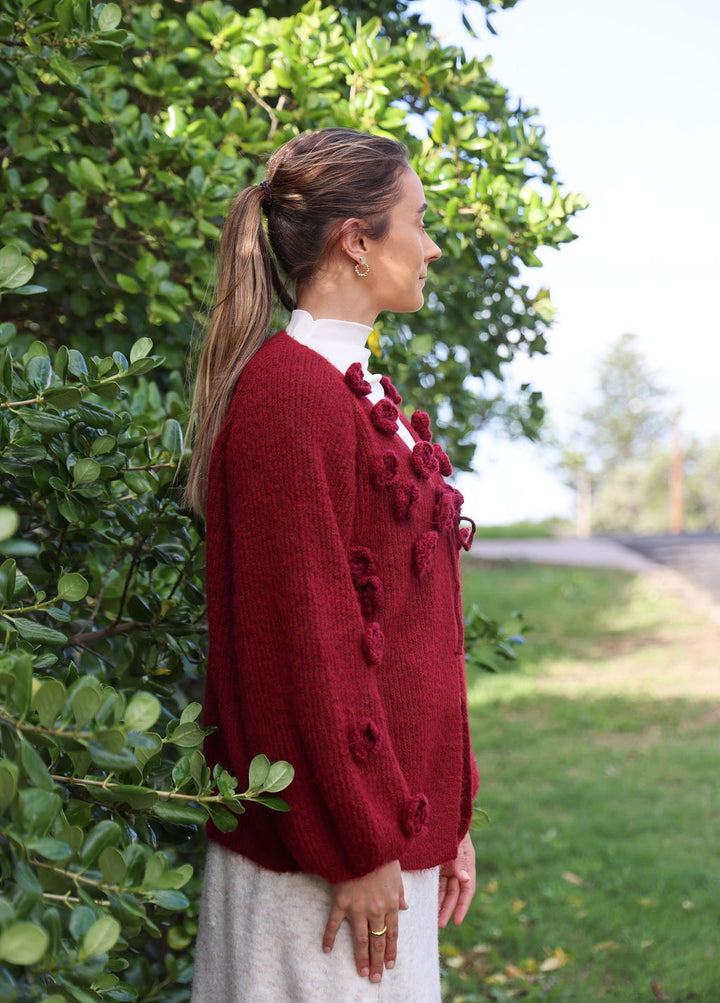 Pearson Cardi - Scarlet