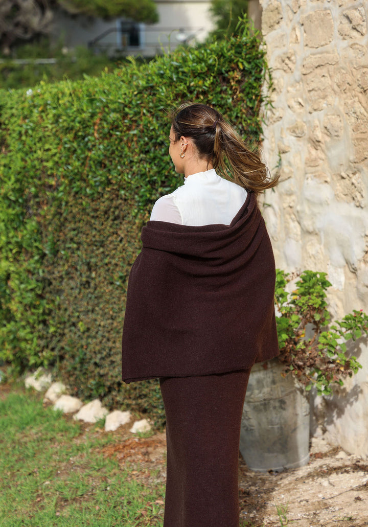 Wallace Set - Chocolate (Top & Skirt)