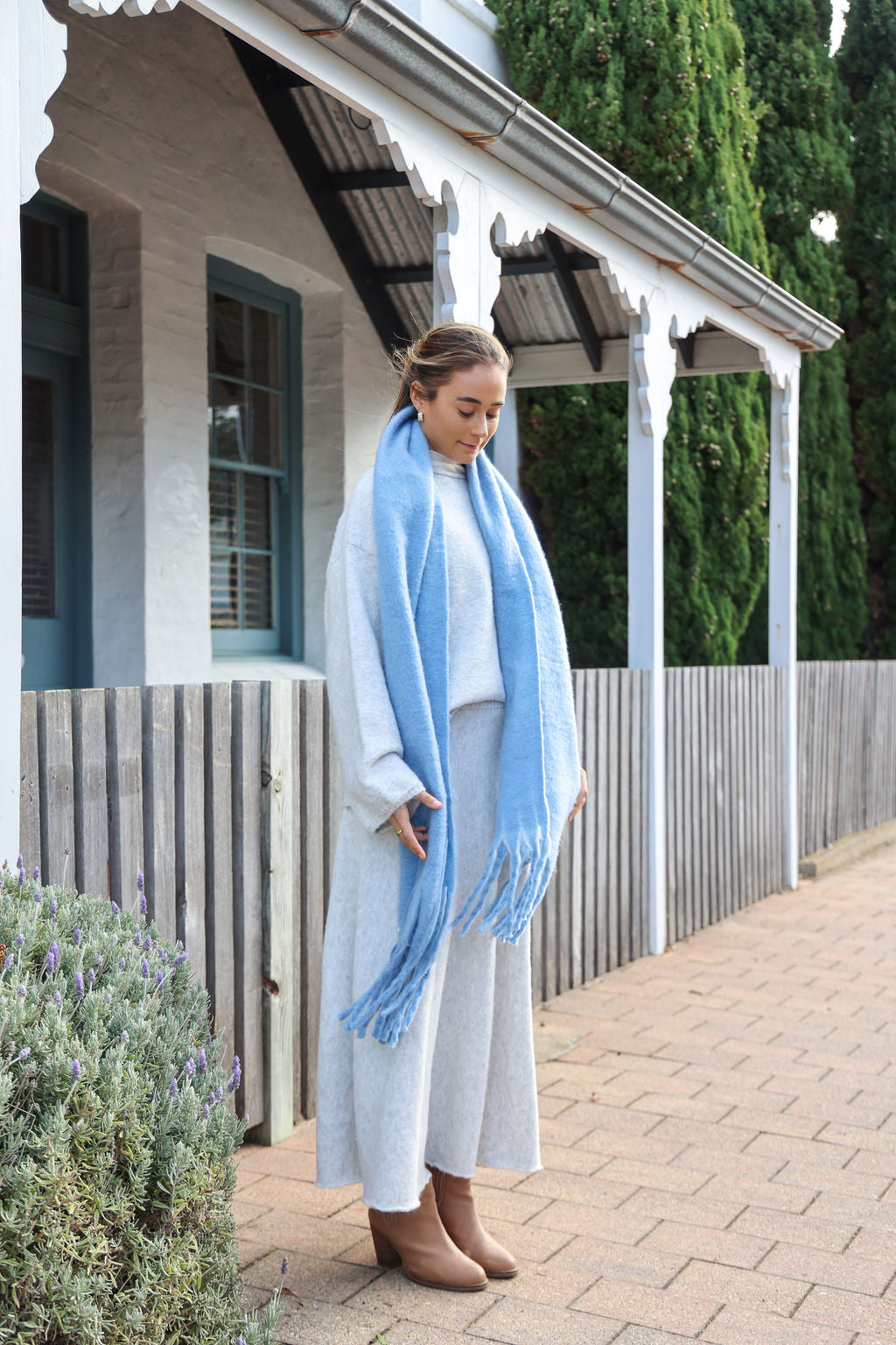 Cooper Set - Grey Marle (Jumper + Skirt)