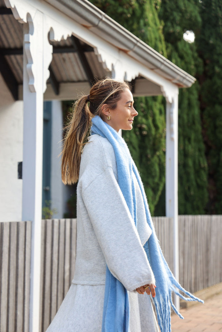 Cooper Set - Grey Marle (Jumper + Skirt)