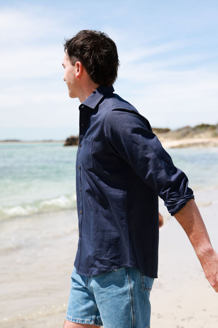Mens Long Sleeve - Navy