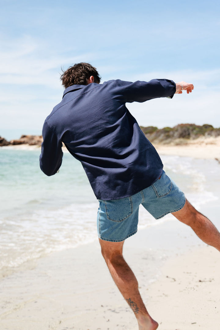 Mens Long Sleeve - Navy