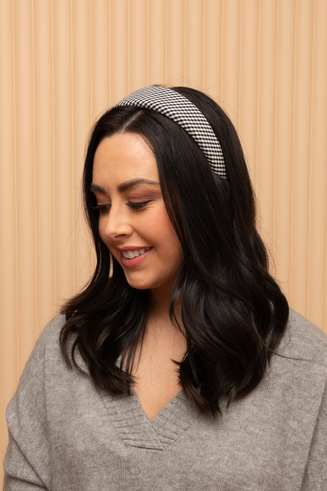 Ellie Headband - Black Gingham