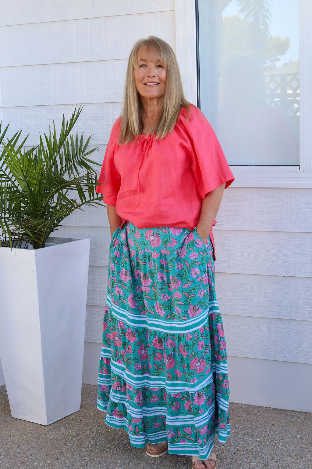 Alula Skirt - Ocean Bloom