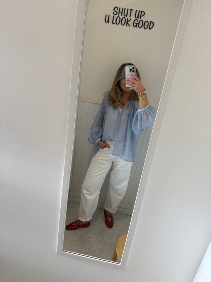 Tobi Shirt - Blue Spot