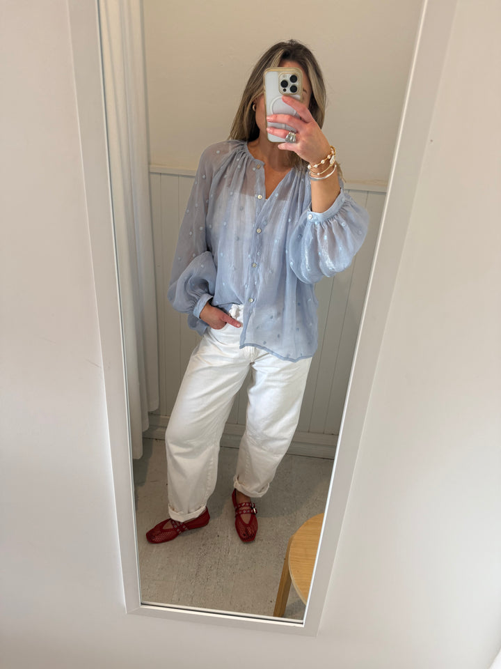 Tobi Shirt - Blue Spot