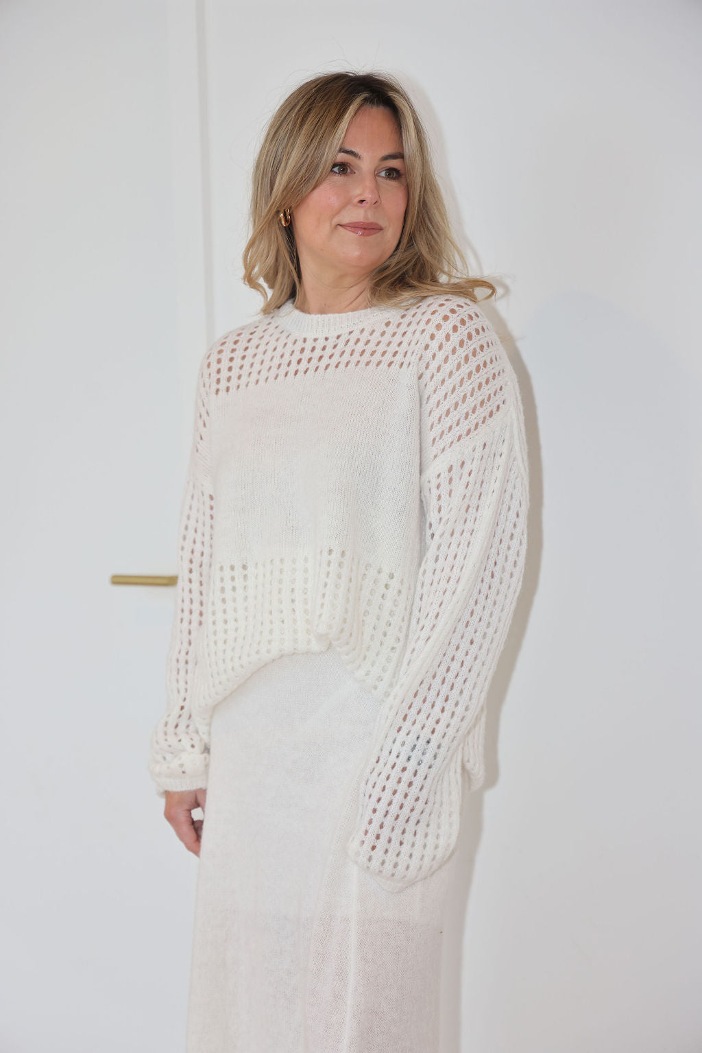 Jensen Set - White (Jumper + Skirt)