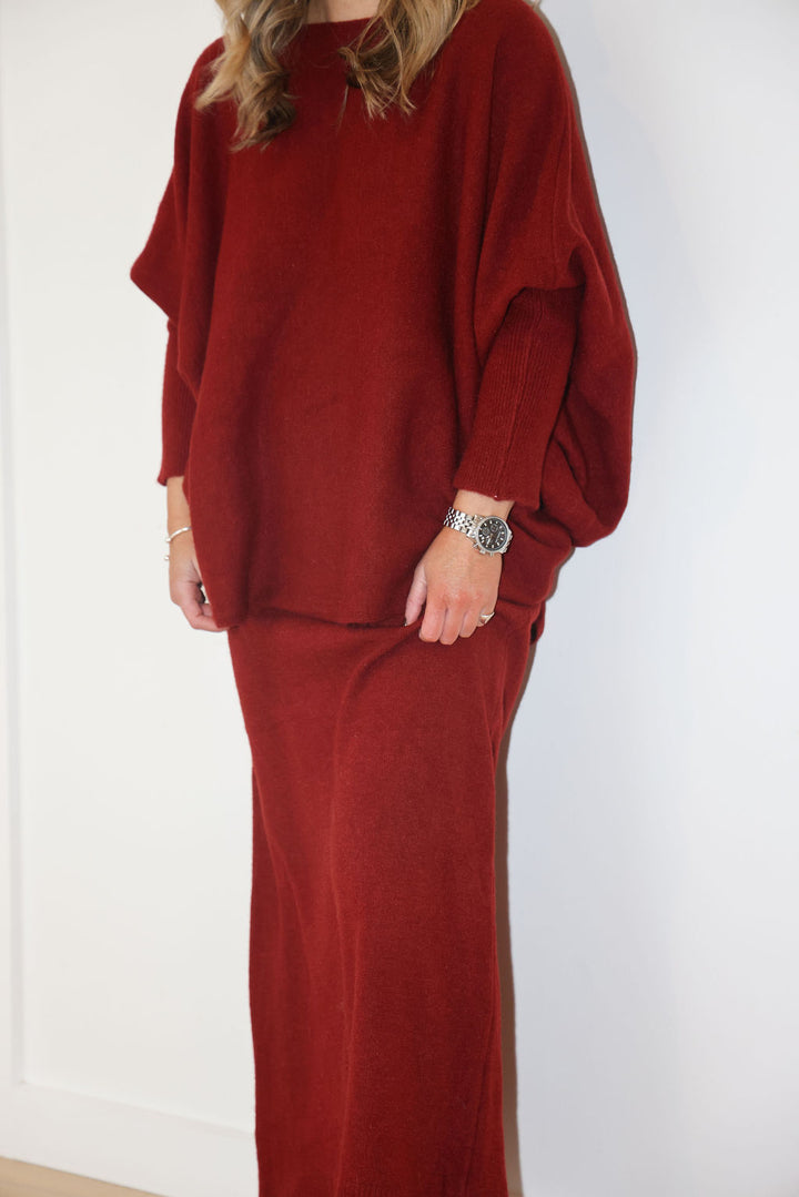 Wallace Set - Scarlet (Top & Skirt)