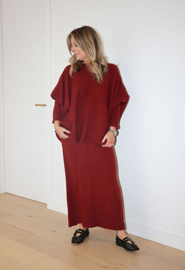 Wallace Set - Scarlet (Top & Skirt)