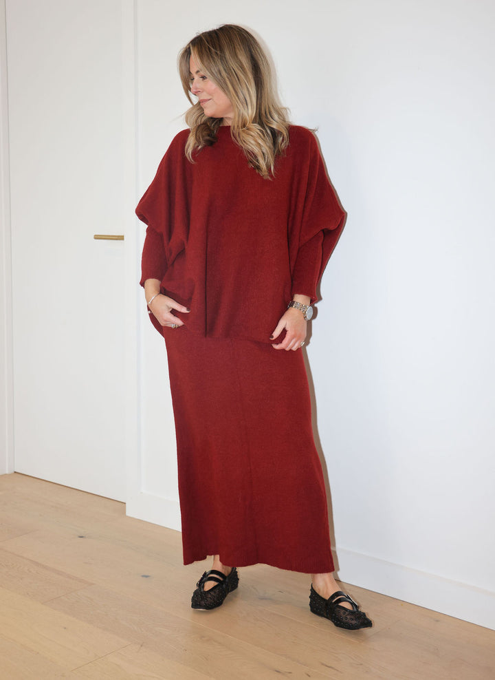 Wallace Set - Scarlet (Top & Skirt)