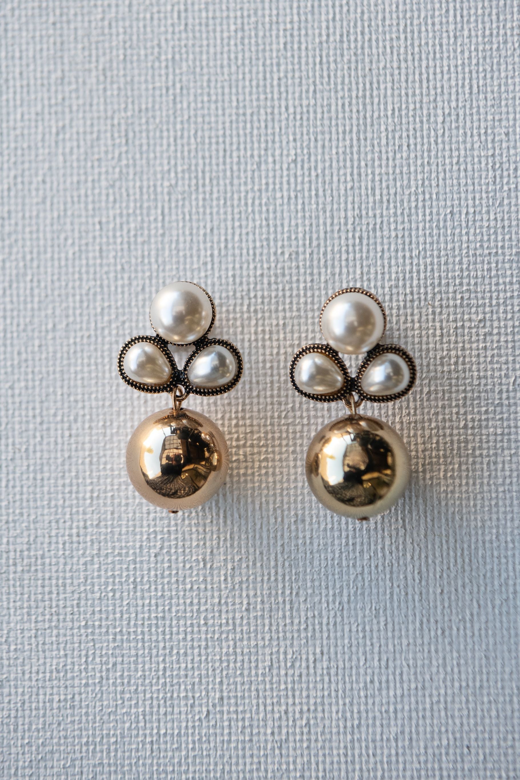 Willma Earring Gold & Pearl