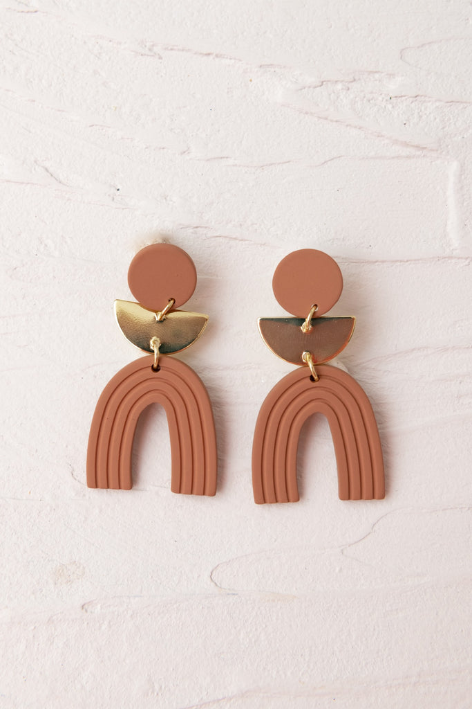 Gael Earring - Natural & Gold