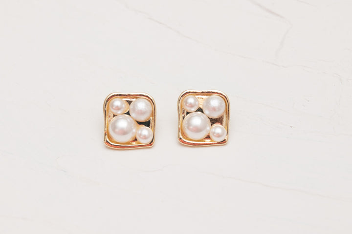 Wimmie Earring - Gold & Pearl