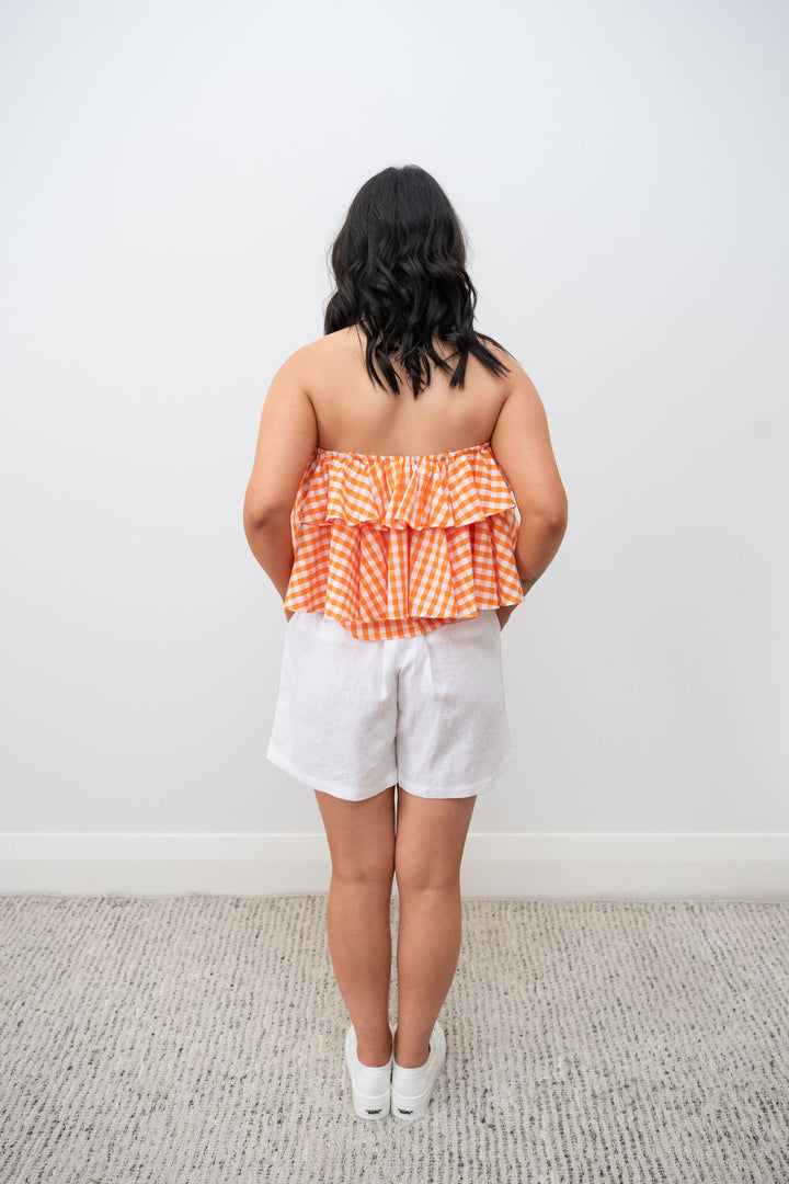 Sophie Top Marigold Gingham