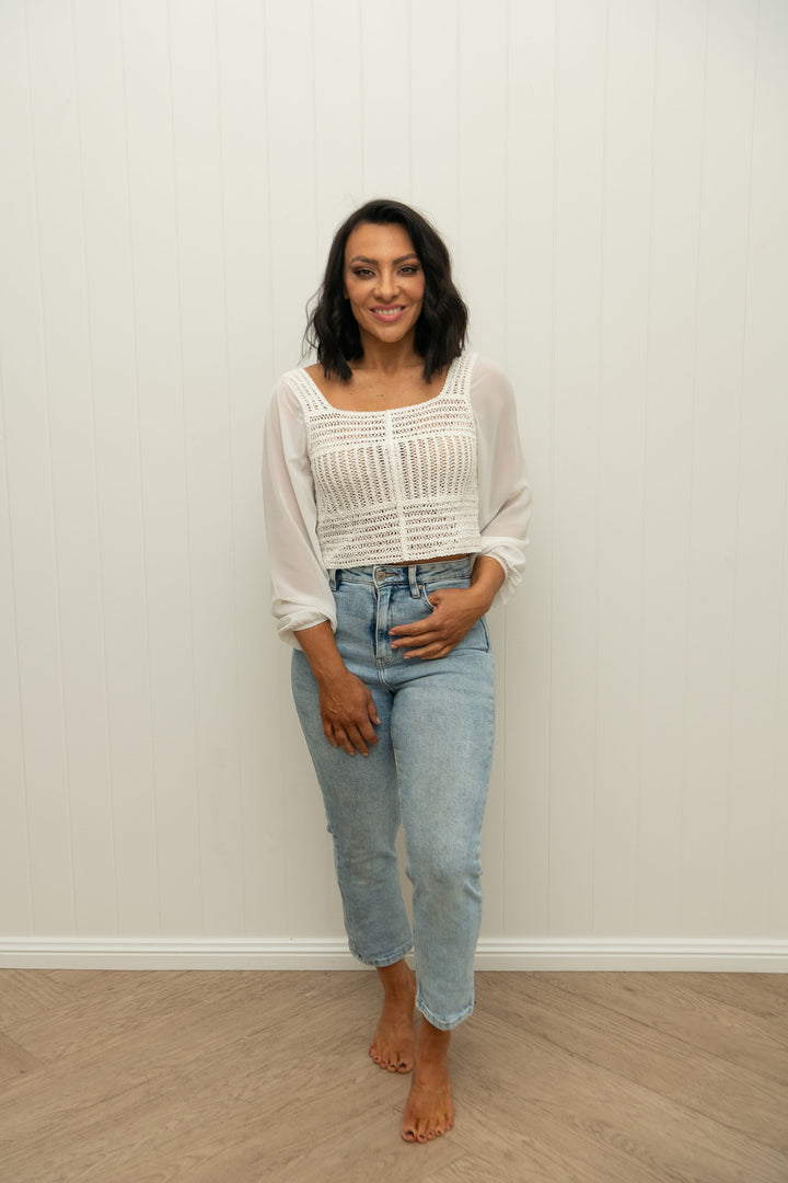 Billie Top White