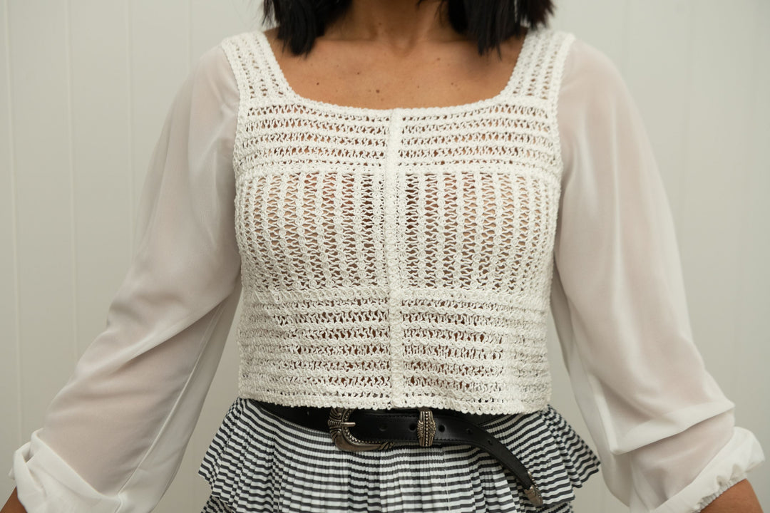 Billie Top White