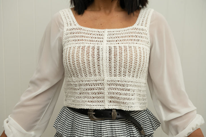 Billie Top White