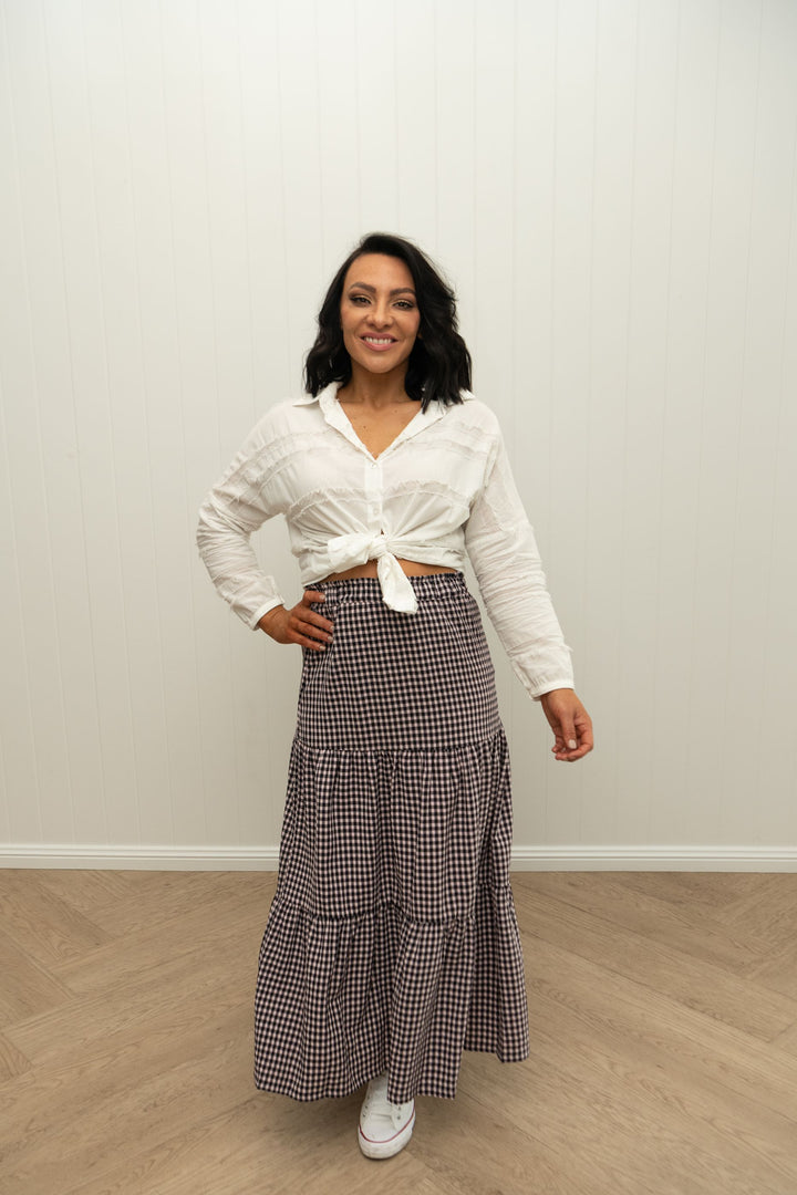 Della Skirt Pink Liquorice