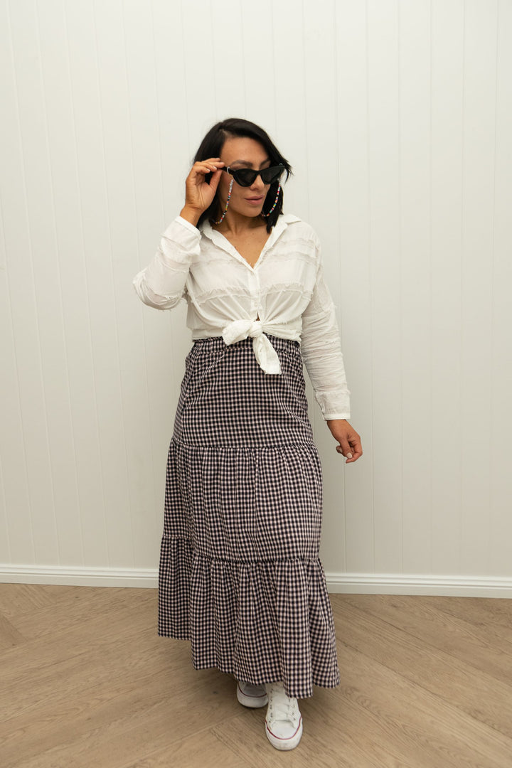 Della Skirt Pink Liquorice