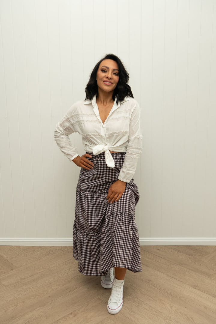Della Skirt Pink Liquorice